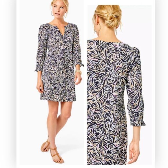 NWT LILLY PULITZER CATH TUNIC MINI DRESS XS Can you zee me - Picture 1 of 5